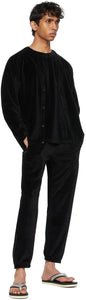Needles Black Velour Zipped Lounge Pants