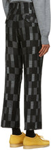 Needles Black Wool Checkered Trousers