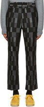 Needles Black Wool Checkered Trousers - Pantalon à damier en laine noire à aiguilles - 바늘 검은 양모 체크 무늬 바지