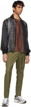 Needles Brown Velour Neck T-Shirt