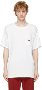 Needles White Logo T-Shirt - T-shirt de logo blanc à aiguilles - 바늘 흰색 로고 티셔츠