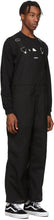 Neighborhood Black Canvas Booker Overalls