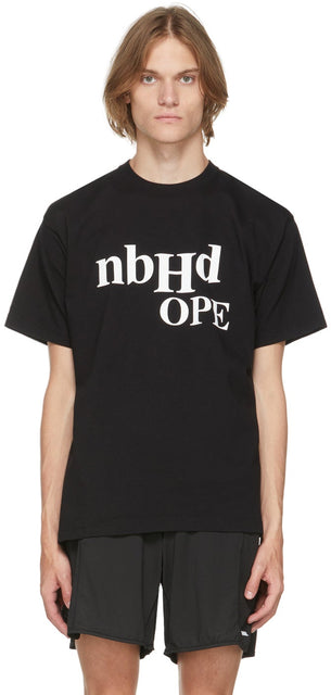 Neighborhood Black 'Hope' T-Shirt - T-shirt noir 'espoir' de quartier noir - 이웃 흑인 '희망'티셔츠