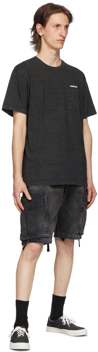 Neighborhood Black ID Logo Pocket T-Shirt