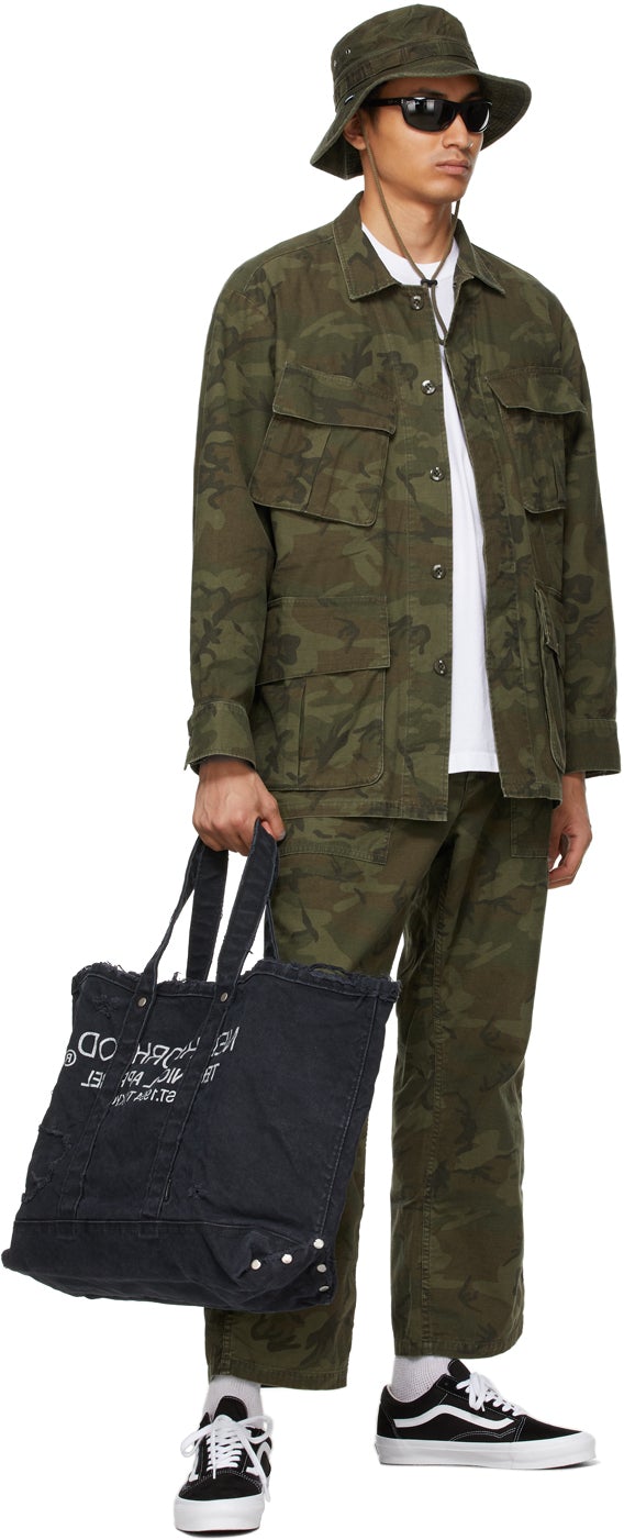 Neighborhood Khaki Camouflage Baker Trousers