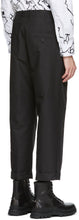 Neil Barrett Black One-Pleat Loose Trousers