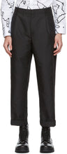 Neil Barrett Black One-Pleat Loose Trousers - Neil Barrett Noir un pantalon en vrac - Neil Barrett Black 1 주름 느슨한 바지