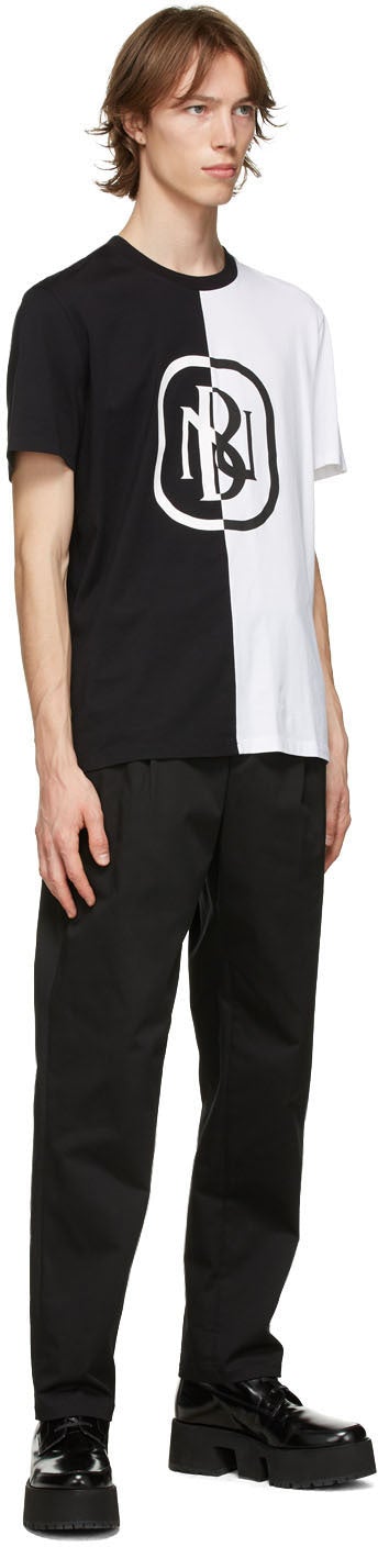 Neil Barrett Black One-Pleat Trousers