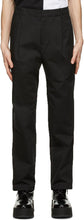 Neil Barrett Black One-Pleat Trousers - Pantalon noir Noir Barrett Noir One-Plat - Neil Barrett Black 한테는 바지