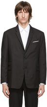 Neil Barrett Black Slim Regular Fit Blazer - NEIL Barrett Black Slim Slim Fit Blazer - Neil Barrett Black Slim Regular Fit Blazer