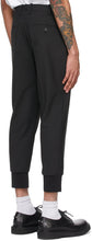 Neil Barrett Black Wool Travel Slim Low-Rise Trousers