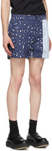 Neil Barrett Blue Multi-Print Shorts