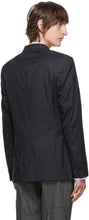 Neil Barrett Navy Skinny Fit Double-Breasted Blazer