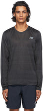 New Balance Black Q Speed Long Sleeve T-Shirt