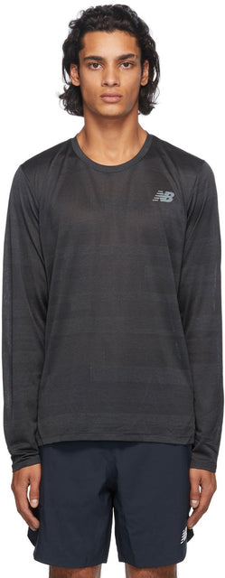 New Balance Black Q Speed Long Sleeve T-Shirt