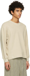 Nicholas Daley Beige Waffle Sweatshirt