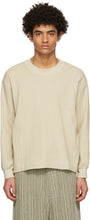 Nicholas Daley Beige Waffle Sweatshirt - Sweat-shirt de gaufres Beige Nicholas Daley Beige - Nicholas Daley Beige Waffle Sweatshirt