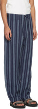 Nicholas Daley Navy 70s Trousers