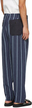 Nicholas Daley Navy 70s Trousers