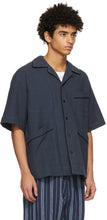 Nicholas Daley Navy Beach Short Sleeve Shirt