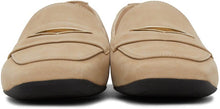 Nicholas Kirkwood Beige Nubuck Loaferina Penny Loafers