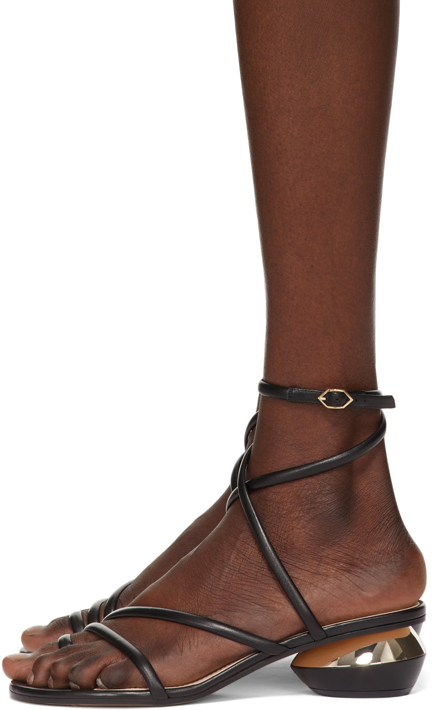 Nicholas Kirkwood Black Beya Maxi Heeled Sandals – BlackSkinny