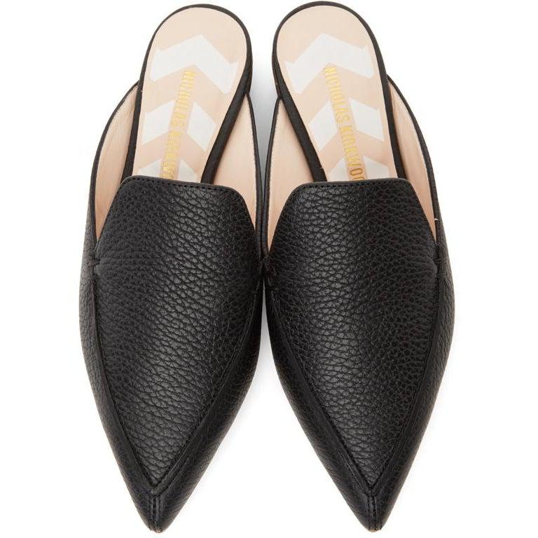 NICHOLAS KIRKWOOD Metallic pebbled-leather mules