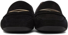 Nicholas Kirkwood Black Nubuck Loaferina Penny Loafers