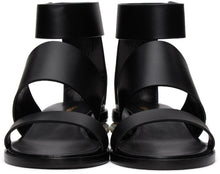 Nicholas Kirkwood Black Triple-Strap Casati Sandals