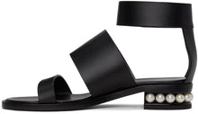 Nicholas Kirkwood Black Triple-Strap Casati Sandals