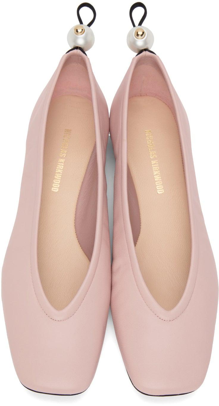 Nicholas Kirkwood Pink Delfi Ballerina Flats