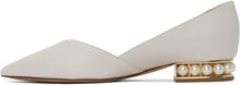 Nicholas Kirkwood White Casati D'Orsay Ballerina Flats