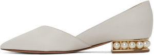 Nicholas Kirkwood White Casati D'Orsay Ballerina Flats