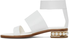 Nicholas Kirkwood White Triple-Strap Casati Sandals