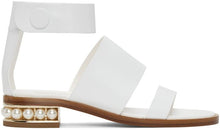 Nicholas Kirkwood White Triple-Strap Casati Sandals - Nicholas Kirkwood Sandales Casati triple-strap blanc - 니콜라스 Kirkwood 화이트 트리플 스트랩 Casati 샌들