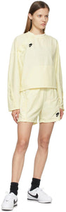 Nike Beige High-Rise NSW Shorts