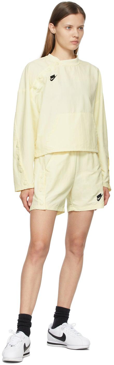 Nike Beige High-Rise NSW Shorts