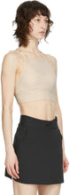 Nike Beige Yoga Dri-FIT Indy Sports Bra
