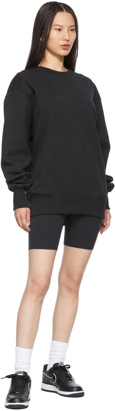 Nike Black Classic Fleece Sportswear Sweatshirt