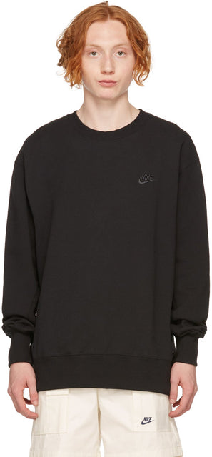Nike Black Classic Logo Sweatshirt - Sweat-shirt de logo Nike Noir Classic - 나이키 블랙 클래식 로고 스웨터