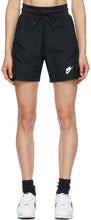 Nike Black High-Rise NSW Shorts - Short NIKE NIKE HAUTE RESUNT NSW - 나이키 블랙 고층 NSW 반바지