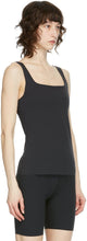 Nike Black Infinalon Yoga Luxe Tank Top