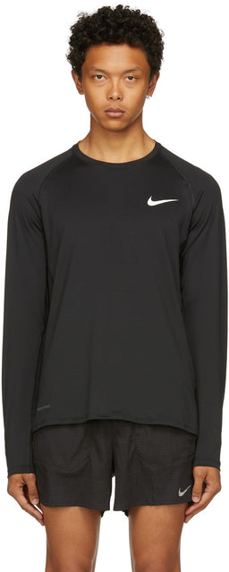 Nike Black Pro Long Sleeve T-Shirt - T-shirt à manches longues Nike Black Pro - 나이키 블랙 프로 긴 소매 티셔츠