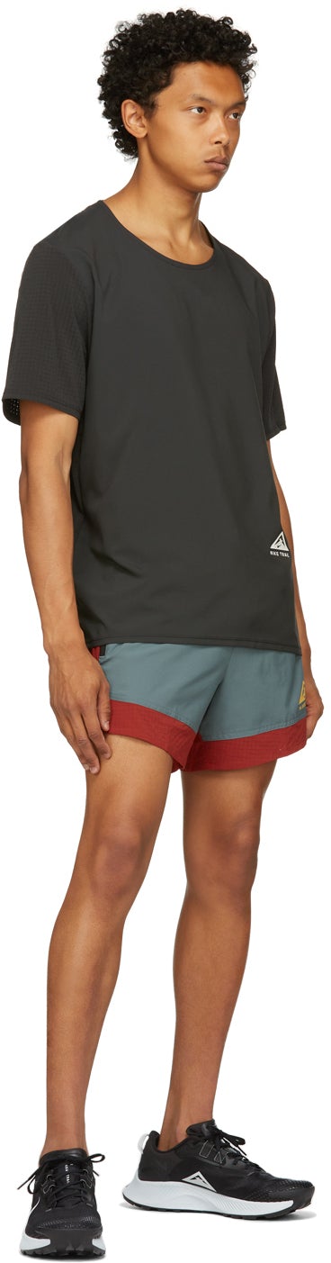 Nike Black Rise 365 Running Trail T-Shirt