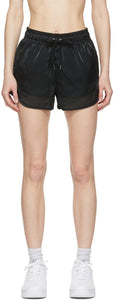 Nike Black Sportswear Air Sheen Shorts - Nike Black Sportswear Air Sheen Short - 나이키 블랙 스포츠웨어 공기 광택 반바지