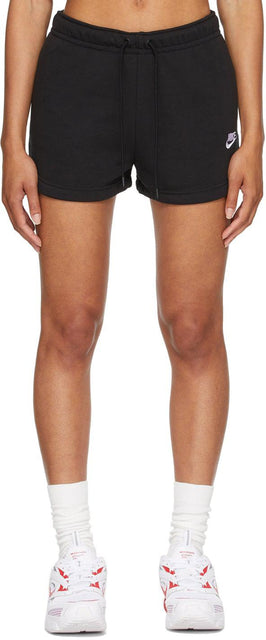 Nike Black Sportswear Essential Shorts - Shorts essentiels Nike Black Sportswear - 나이키 블랙 스포츠웨어 필수 반바지