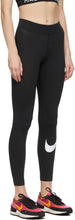 Nike Black Sportswear Essential Swoosh Leggings