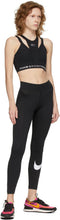 Nike Black Sportswear Essential Swoosh Leggings