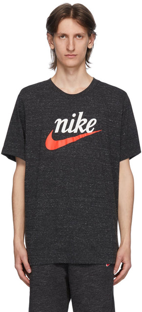 Nike Black Sportswear Heritage T-Shirt - T-shirt héritier Nike Black Sportswear - 나이키 블랙 스포츠웨어 헤리티지 티셔츠