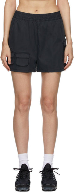 Nike Black Sportswear Swoosh Cargo Shorts - Nike Black Sportswear Swoosh Cargo Shorts - 나이키 블랙 스포츠웨어 Swoosh화물 반바지
